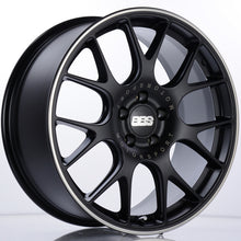 Load image into Gallery viewer, BBS CH-R 19x8.5 5x120 ET32 Satin Black Polished Rim Protector Wheel -82mm PFS/Clip Required