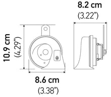 Load image into Gallery viewer, Hella Twin Trumpet Horn Kit 12V - Ford