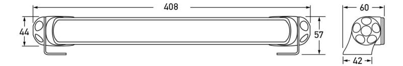 Hella LED Lamp Light Bar 9-34V 350/16in NARRW MV