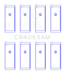 King 91-04 Nissan 146CI/2.4L KA24DE L4/89-97 146CI/2.4L KA24E L4 Rod Bearing Set - Size STD