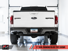 Load image into Gallery viewer, AWE Tuning 2017+ Ford Raptor 0 FG Performance Exhaust System - w/ Diamond Black Tips