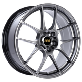 BBS RF 18x8 5x120 ET48 Diamond Black Wheel -82mm PFS/Clip Required